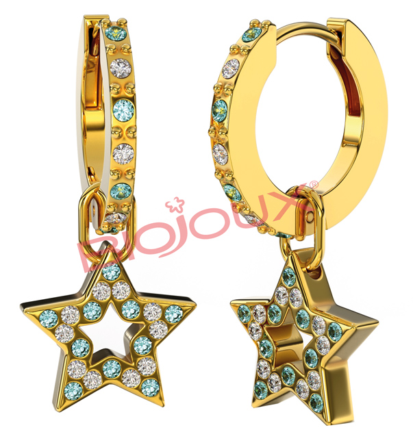 BJT282 ORECCHINI GINEVRA 12 GOLD PLATED - Farmacia Artemisia di Montecuollo Dott. Angelo snc