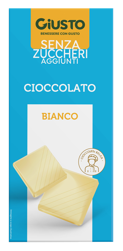 GIUSTO SENZA ZUCCHERO CIOCCOLATO BIANCO 85 G - Farmacia Artemisia di Montecuollo Dott. Angelo snc