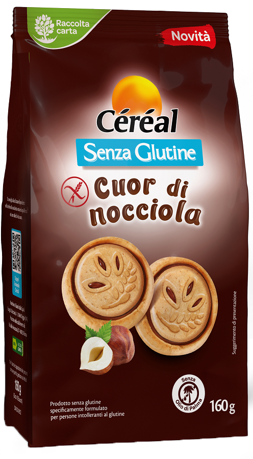 CEREAL SENZA GLUTINE CUOR DI NOCCIOLA 160 G - Farmacia Artemisia di Montecuollo Dott. Angelo snc