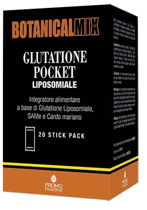 BOTANICALMIX GLUTATIONE POCKET LIPOSOMIALE 20 STICK DA 2 G - Farmacia Artemisia di Montecuollo Dott. Angelo snc