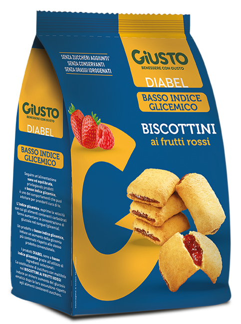 GIUSTO DIABEL BISCOTTINI FRUTTI ROSSI 250 G - Farmacia Artemisia di Montecuollo Dott. Angelo snc