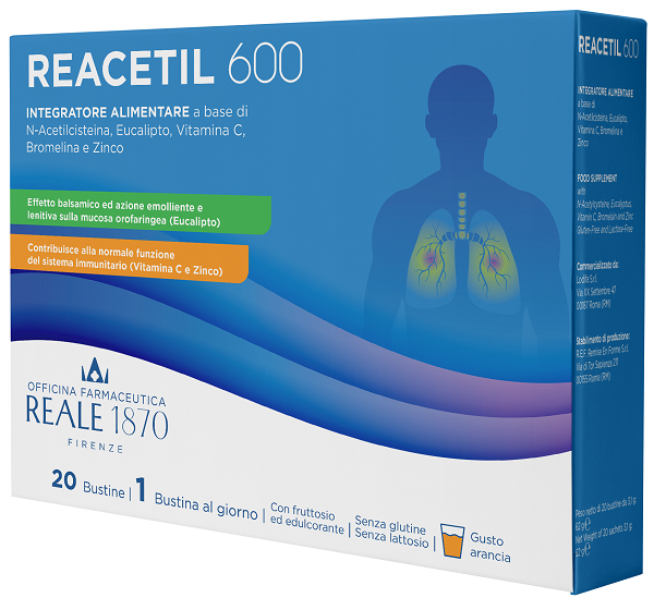 REACETIL 600 20 BUSTINE REALE 1870 - Farmacia Artemisia di Montecuollo Dott. Angelo snc