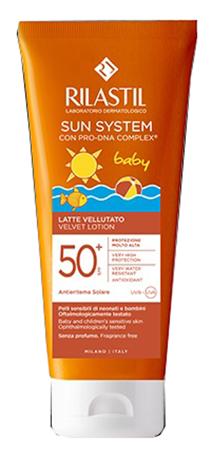 RILASTIL SUN SYSTEM BABY LATTE VELLUTO SPF50+ 250 ML - Farmacia Artemisia di Montecuollo Dott. Angelo snc