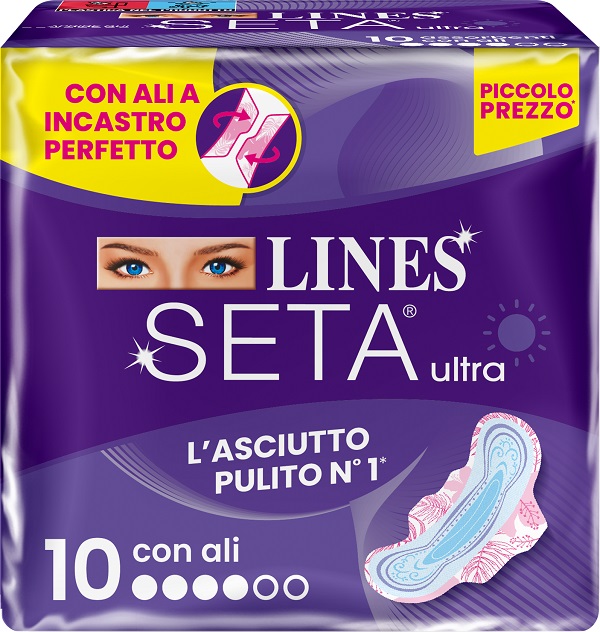 LINES SETA ULTRA ASSORBENTI ALI DWCT 10 PEZZI - Farmacia Artemisia di Montecuollo Dott. Angelo snc