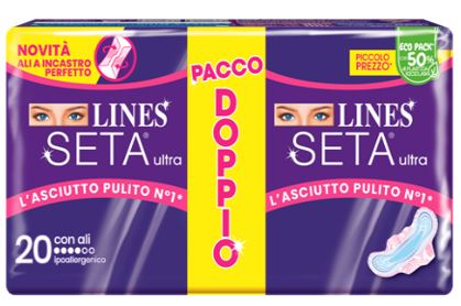 LINES SETA ULTRA ASSORBENTI ALI VP 20 PEZZI - Farmacia Artemisia di Montecuollo Dott. Angelo snc
