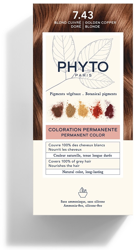COLOR KIT 7,43 BIONDO RAMATO DORATO LATTE RIVELATORE 50 ML + CREMA COLORANTE 50 ML + MASCHERA PROTETTIVA COLORE 12 ML + GUANTI - Farmacia Artemisia di Montecuollo Dott. Angelo snc