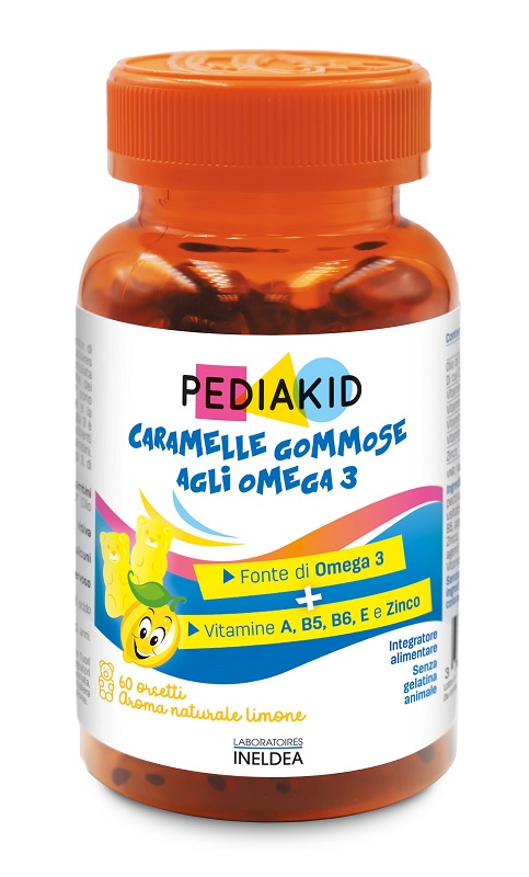 PEDIAKID OMEGA3 60 ORSETTI GOMMOSI - Farmacia Artemisia di Montecuollo Dott. Angelo snc