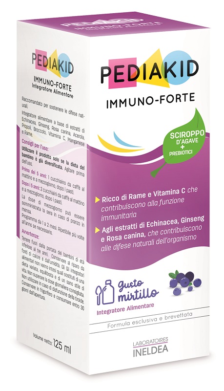 PEDIAKID IMMUNO FORTE SCIROPPO 125 ML - Farmacia Artemisia di Montecuollo Dott. Angelo snc