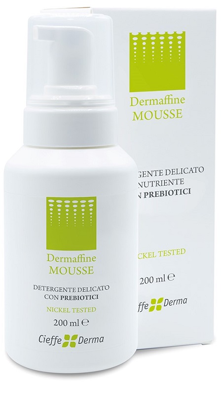 DERMAFFINE MOUSSE DETERGENTE DELICATO E NUTRIENTE CON PREBIOTICI 200 ML - Farmacia Artemisia di Montecuollo Dott. Angelo snc