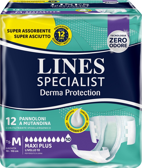 PANNOLONE MUTANDINA LINES SPECIALIST DERM AP M 12 PEZZI - Farmacia Artemisia di Montecuollo Dott. Angelo snc