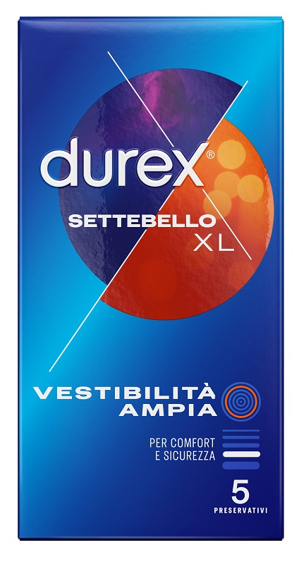 PROFILATTICO DUREX SETTEBELLO XL 5 PEZZI - Farmacia Artemisia di Montecuollo Dott. Angelo snc