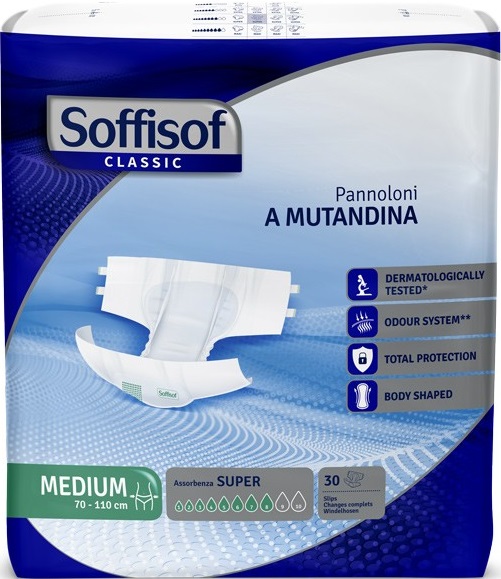 PANNOLONE MUTANDINA SOFFISOF CLASSIC SUPER L 30 PEZZI - Farmacia Artemisia di Montecuollo Dott. Angelo snc
