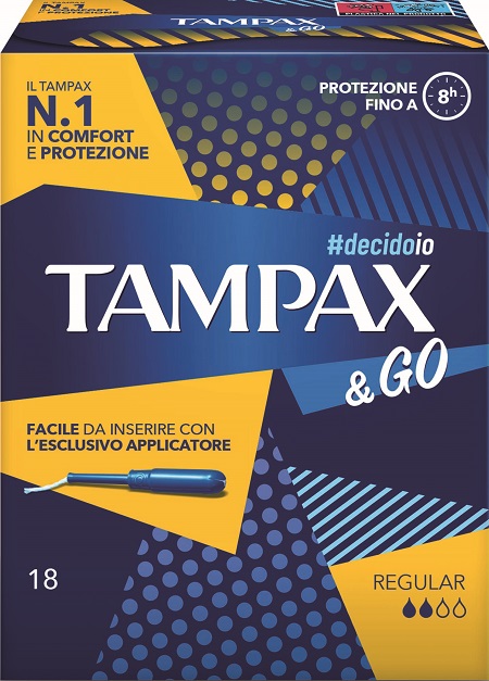 TAMPAX &GO REGULAR 18 PEZZI - Farmacia Artemisia di Montecuollo Dott. Angelo snc