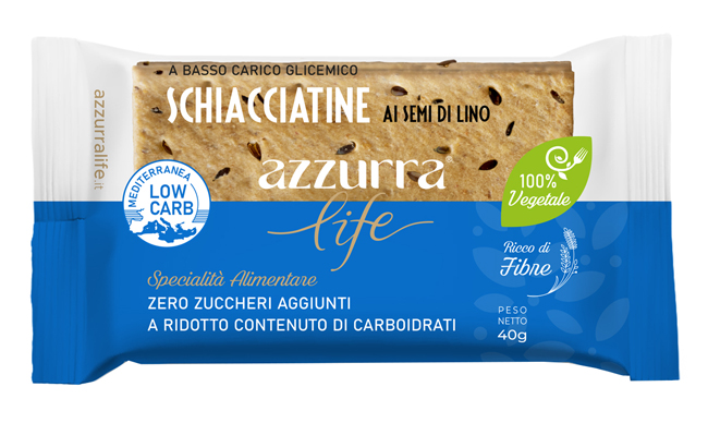 AZZURRA LIFE SCHIACCIATINE SEMI LINO 40 G - Farmacia Artemisia di Montecuollo Dott. Angelo snc