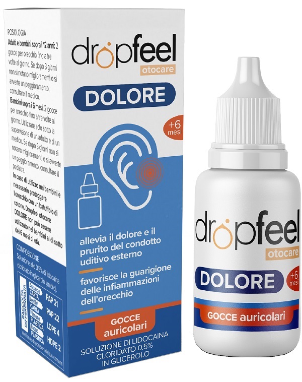 DROPFEEL OTOCARE DOLORE GOCCE AURICOLARI 7 ML - Farmacia Artemisia di Montecuollo Dott. Angelo snc