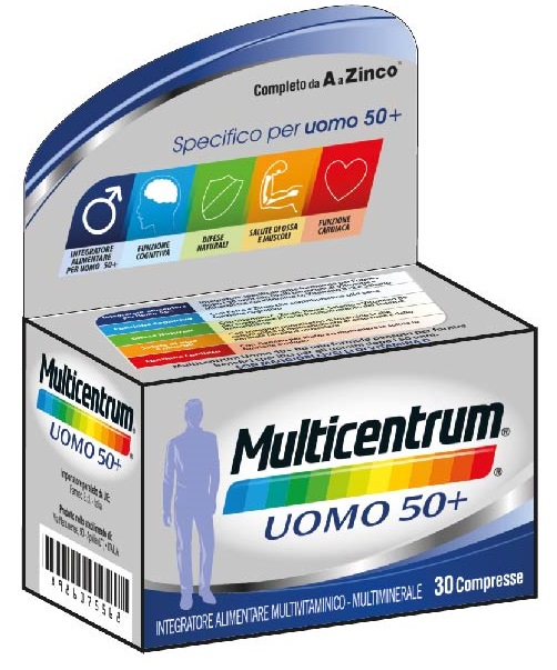 MULTICENTRUM UOMO 50+ 30 COMPRESSE - Farmacia Artemisia di Montecuollo Dott. Angelo snc