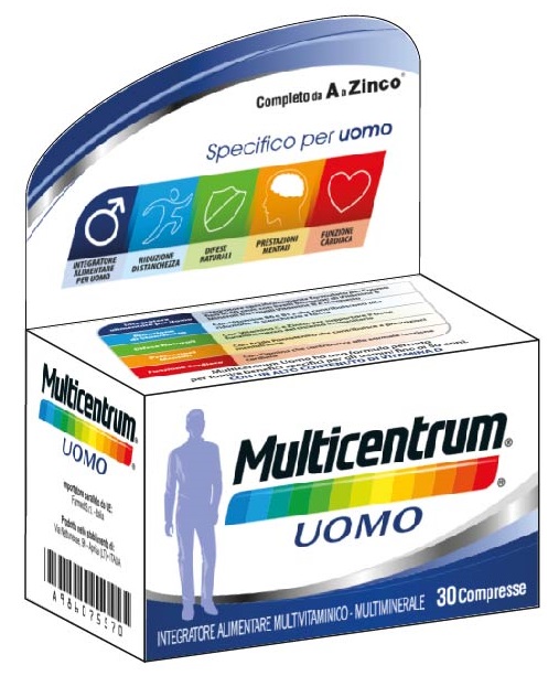 MULTICENTRUM UOMO 30 COMPRESSE - Farmacia Artemisia di Montecuollo Dott. Angelo snc
