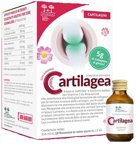 CARTILAGEA SALUGEA 18 FLACONCINI DA 12 ML - Farmacia Artemisia di Montecuollo Dott. Angelo snc