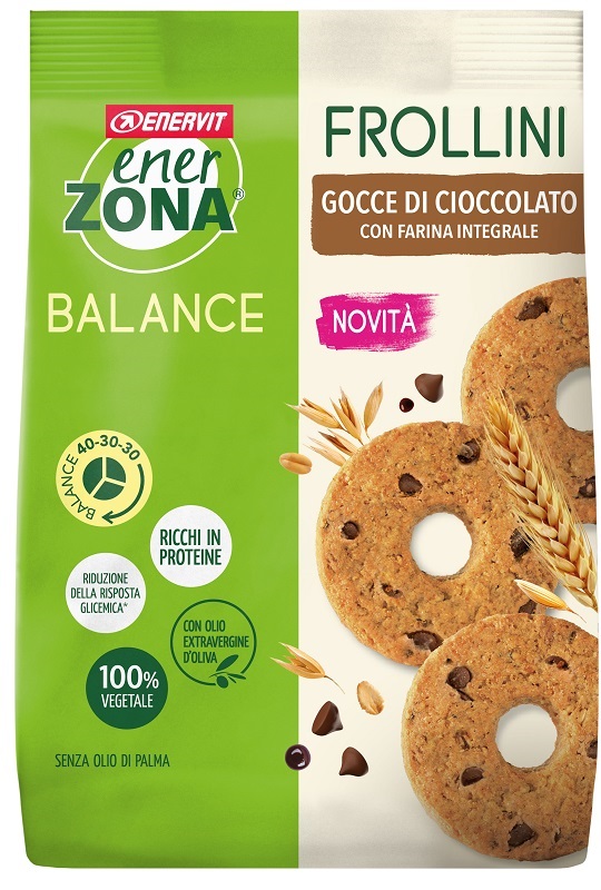 ENERZONA FROLLINI INTEGRALE GOCCE CIOCCOLATO 250 G - Farmacia Artemisia di Montecuollo Dott. Angelo snc