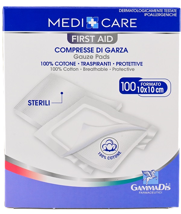 GARZA MEDICARE COTONE 10X10 CM 100 PEZZI - Farmacia Artemisia di Montecuollo Dott. Angelo snc