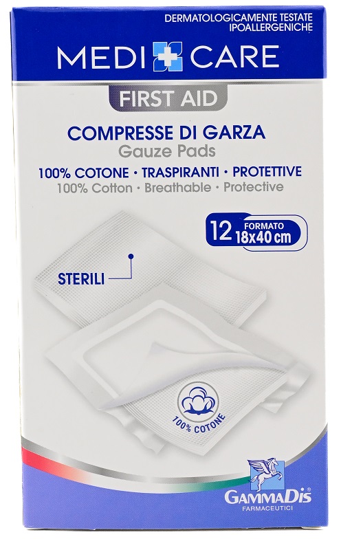 GARZA MEDICARE COTONE 18X40 CM 12 PEZZI - Farmacia Artemisia di Montecuollo Dott. Angelo snc