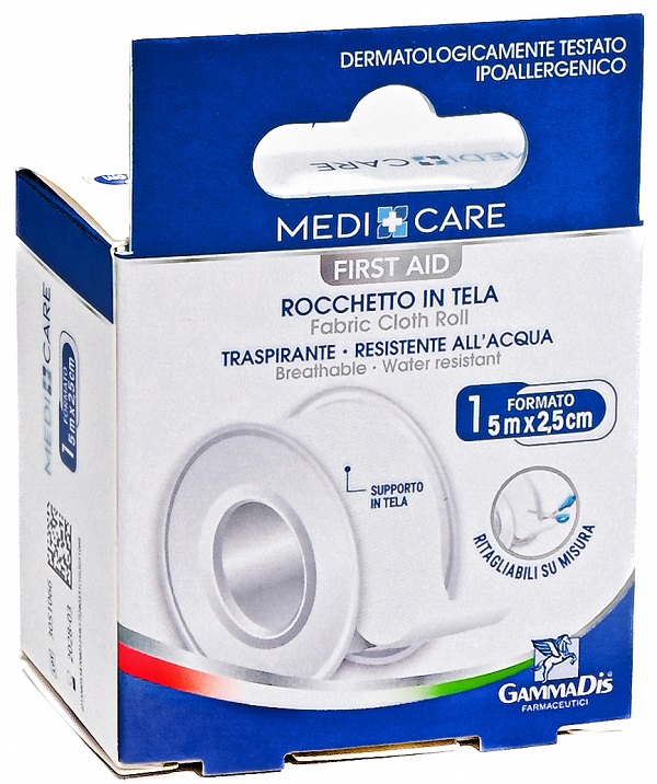 CEROTTO IN ROCCHETTO MEDICARE  TELA BIANCO PLUS 500X2,5 CM - Farmacia Artemisia di Montecuollo Dott. Angelo snc