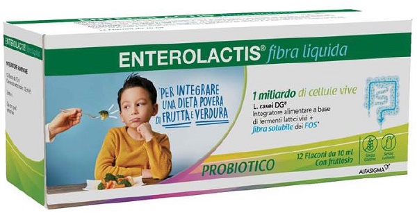 ENTEROLACTIS FIBRA LIQUIDA 12 FLACONCINI DA 10 ML - Farmacia Artemisia di Montecuollo Dott. Angelo snc