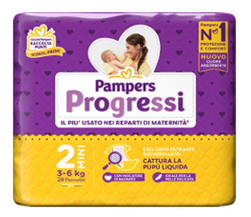 PAMPERS PROGRESSI MINI 28 PEZZI - Farmacia Artemisia di Montecuollo Dott. Angelo snc