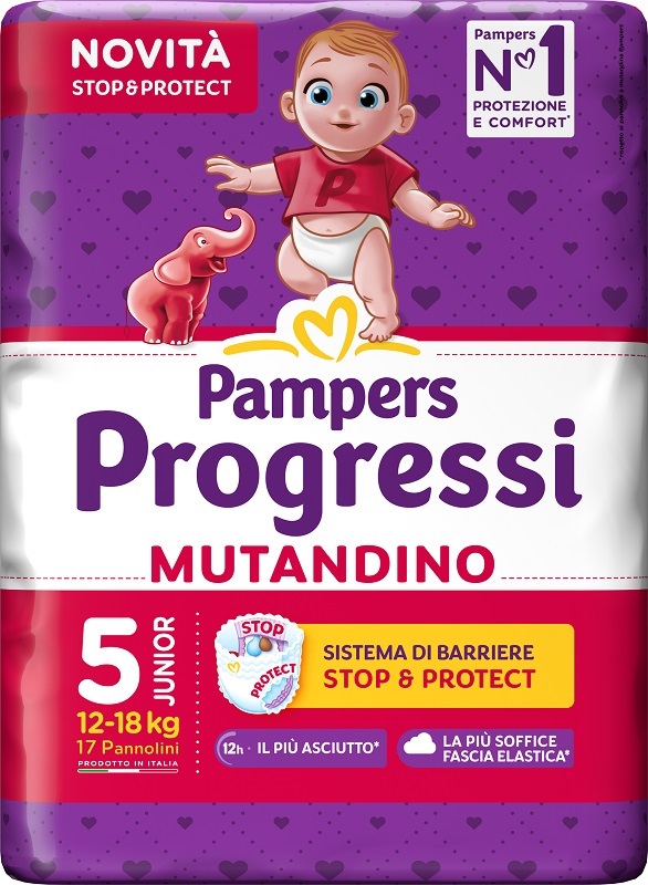 PAMPERS PROGRESSI MUTANDINA JUNIOR 17 PEZZI - Farmacia Artemisia di Montecuollo Dott. Angelo snc