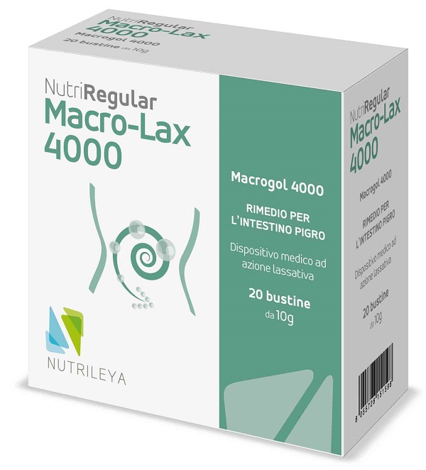 NUTRIREGULAR MACRO LAX 4000 20 BUSTINE DA 10 G - Farmacia Artemisia di Montecuollo Dott. Angelo snc