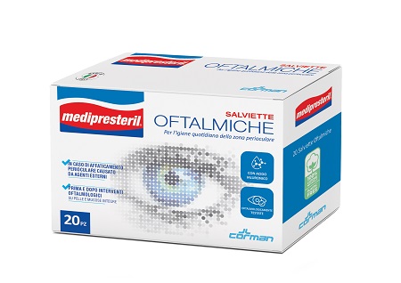MEDIPRESTERIL SALVIETTE OFTALMICHE 20 PEZZI PROMO - Farmacia Artemisia di Montecuollo Dott. Angelo snc