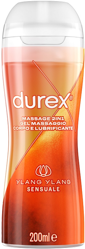 DUREX MASSAGE 2 IN 1 GEL MASSAGGIO CORPO E LUBRIFICANTE YLANG YLANG 200 ML - Farmacia Artemisia di Montecuollo Dott. Angelo snc