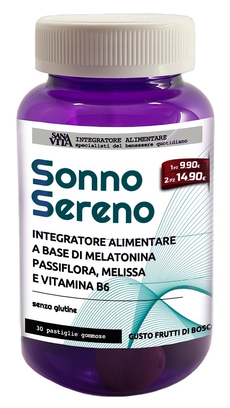 SANAVITA SONNO SERENO 30 GOMMOSE - Farmacia Artemisia di Montecuollo Dott. Angelo snc
