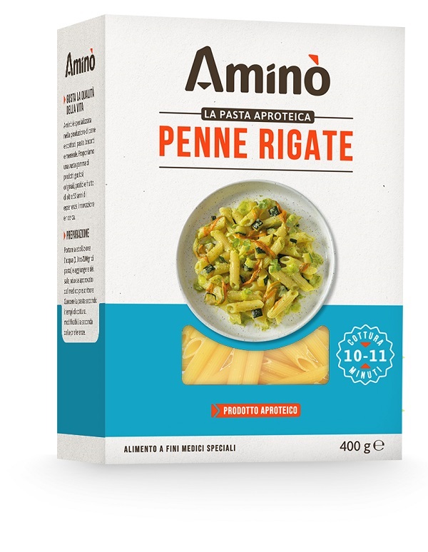AMINO LA PASTA APROTEICA PENNE RIGATE 400 G - Farmacia Artemisia di Montecuollo Dott. Angelo snc
