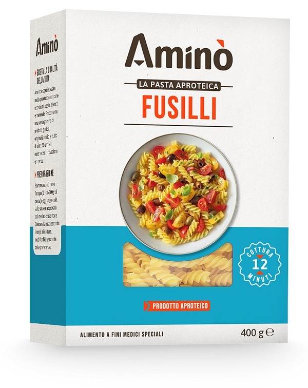 AMINO' LA PASTA APROTEICA FUSILLI 400 G - Farmacia Artemisia di Montecuollo Dott. Angelo snc