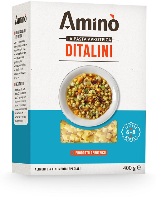 AMINO' LA PASTA APROTEICA DITALINI 400 G - Farmacia Artemisia di Montecuollo Dott. Angelo snc
