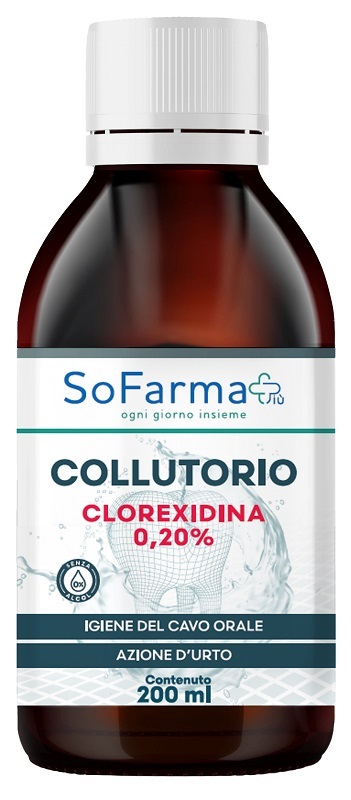COLLUTORIO CLOREXIDINA 0,20% 200 ML SOFARMAPIU' - Farmacia Artemisia di Montecuollo Dott. Angelo snc