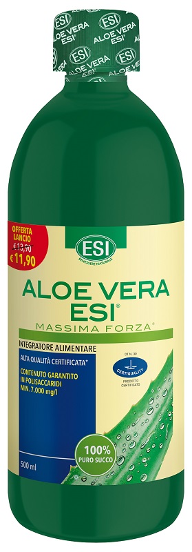 ESI ALOE VERA SUCCO MASSIMA FORZA 500 ML OFFERTA - Farmacia Artemisia di Montecuollo Dott. Angelo snc
