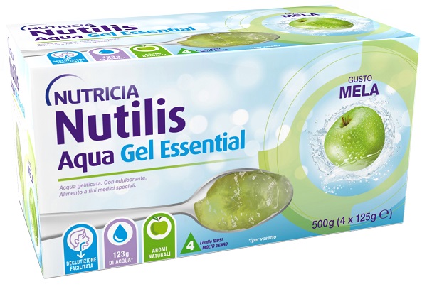 NUTILIS AQUA GEL MELA 4 PEZZI DA 125 G - Farmacia Artemisia di Montecuollo Dott. Angelo snc