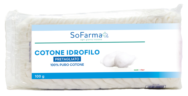 COTONE IDROFILO PRETAGLIATO 100 G SOFARMAPIU' - Farmacia Artemisia di Montecuollo Dott. Angelo snc