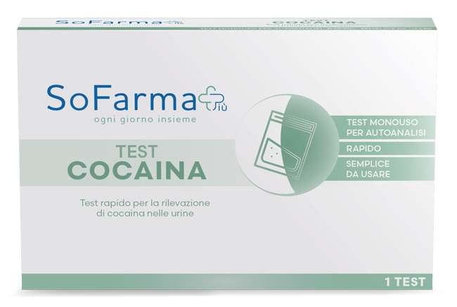 TEST AUTODIAGNOSTICO RAPIDO COCAINA SOFARMAPIU' - Farmacia Artemisia di Montecuollo Dott. Angelo snc