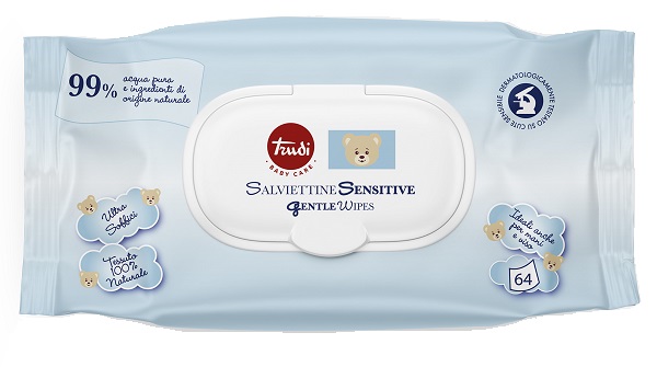 TRUDI BABY CARE SALVIETTINE SENSITIVE 64 PEZZI - Farmacia Artemisia di Montecuollo Dott. Angelo snc