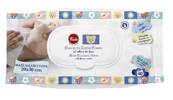 TRUDI BABY CARE SALVIETTINE IGIENE CORPO 40 PEZZI - Farmacia Artemisia di Montecuollo Dott. Angelo snc