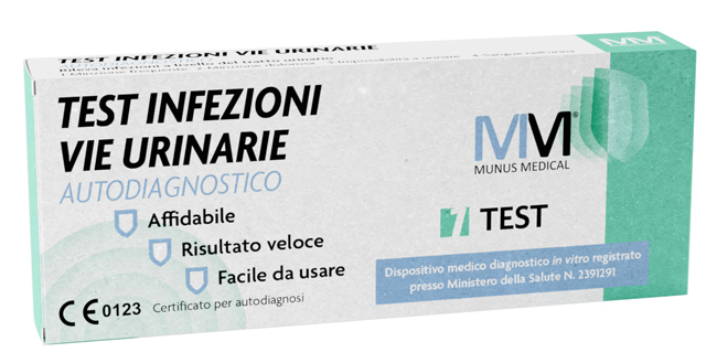MUNUS MEDICAL TEST AUTODIAGNOSTICO INFEZIONI VIE URINARIE - Farmacia Artemisia di Montecuollo Dott. Angelo snc
