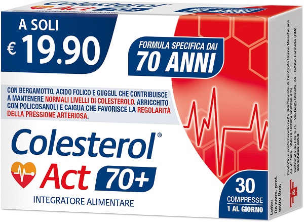 COLESTEROL ACT 70+ 30 COMPRESSE - Farmacia Artemisia di Montecuollo Dott. Angelo snc