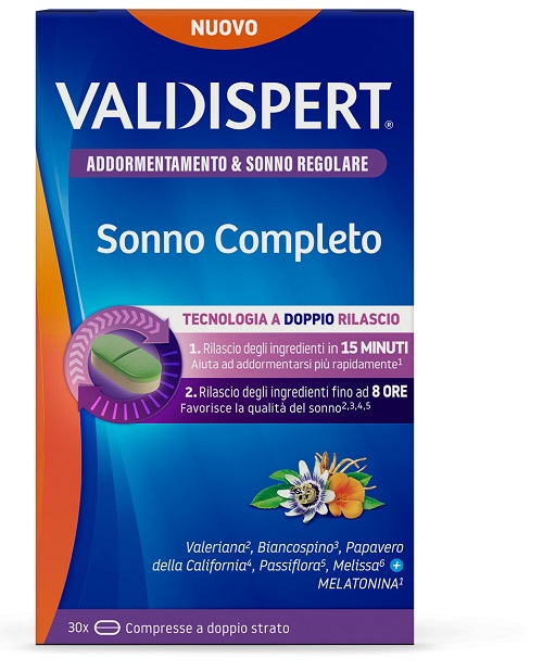 VALDISPERT SONNO COMPLETO 30 COMPRESSE A DOPPIO STRATO - Farmacia Artemisia di Montecuollo Dott. Angelo snc