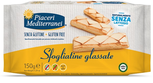 PIACERI MEDITERRANEI SFOGLIATINE GLASSATE 150 G - Farmacia Artemisia di Montecuollo Dott. Angelo snc
