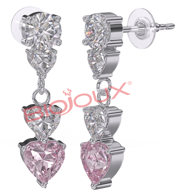 BJT333 ORECCHINI DONNA ROSE STAINLESS STEEL - Farmacia Artemisia di Montecuollo Dott. Angelo snc
