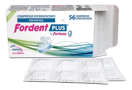 FORDENT PLUS 56 COMPRESSE CONCENTRATE PER DENTIERE E APPARECCHI ORTODONTICI - Farmacia Artemisia di Montecuollo Dott. Angelo snc