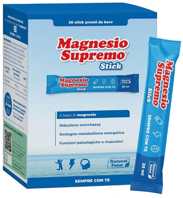 MAGNESIO SUPREMO 20 STICK DA 20 ML - Farmacia Artemisia di Montecuollo Dott. Angelo snc